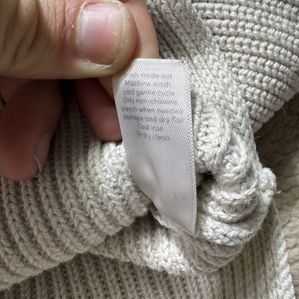 Athleta Sweater Womens Large V Neck Merino Wool Blend Pullover Knit Long Sleeve - Picture 9 of 13